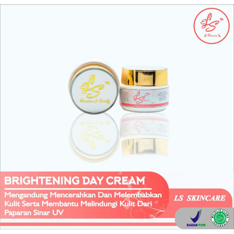 Day Cream Brightening Ls Skincare BPOM Pemutih Wajah Kosmetik Perawatan Kecantikan
