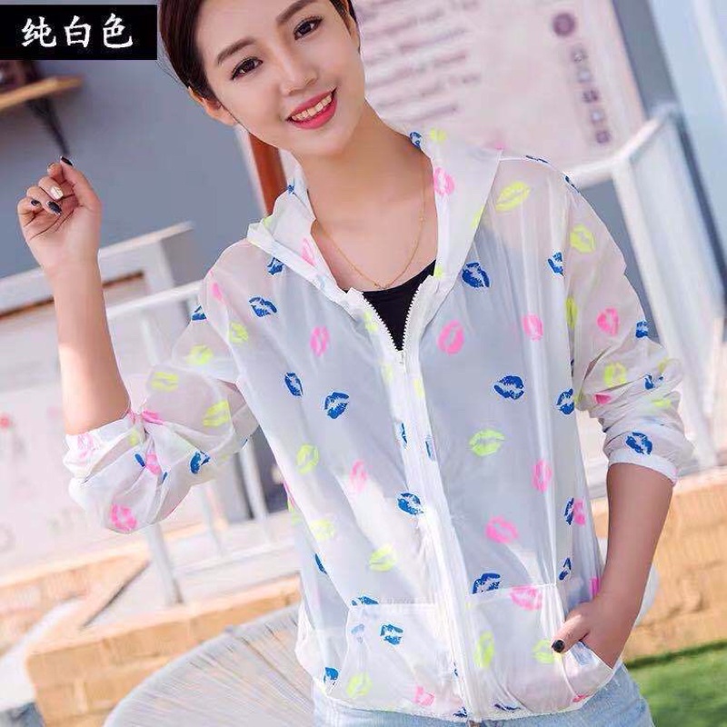 Jaket Sepeda Wanita Korea Style Jacket Jogging Anti UV Import Cepat Kering Maystar Jaket1-Mulut