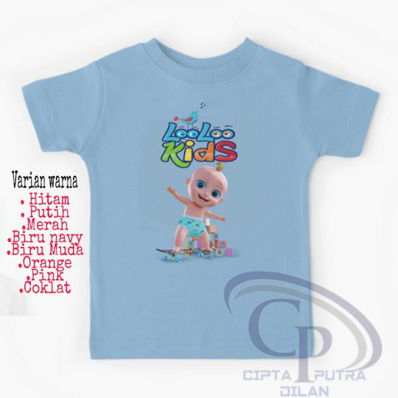 kaos Baju Anak/LOOLOO KIDS/Kaos Baju Anak Laki laki Anak Perempuan/Kaos Anak Cewek Anak Cowok