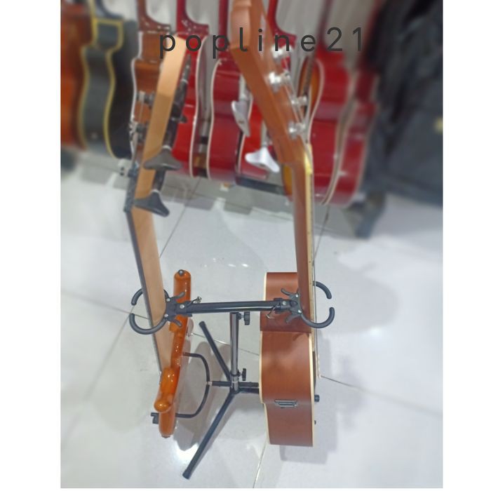 Stand Gitar Double Kunci Jepit POWERBEAT