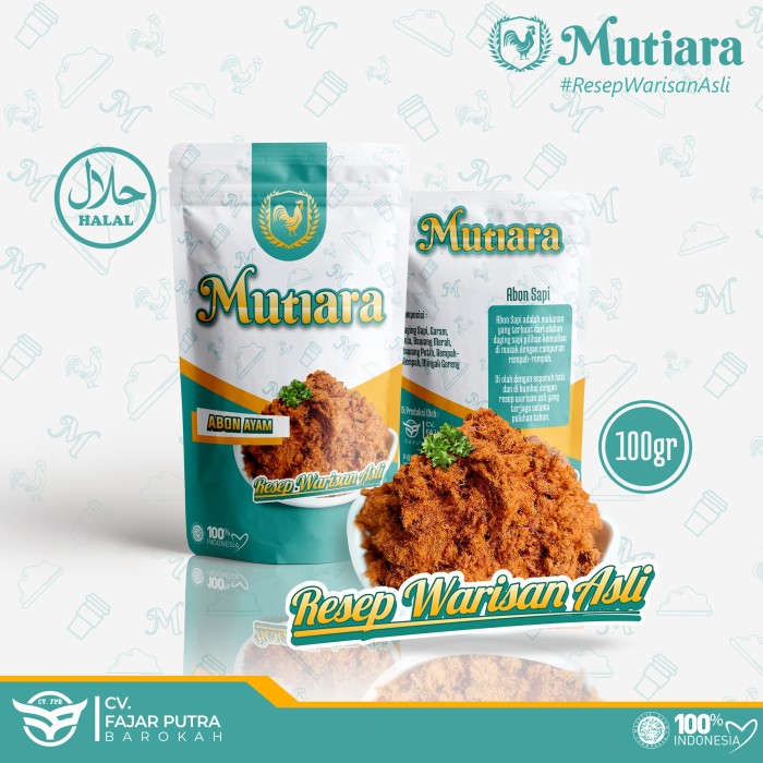 

Abon PREMIUM Ayam Mutiara Resep Warisan Asli - 100gr