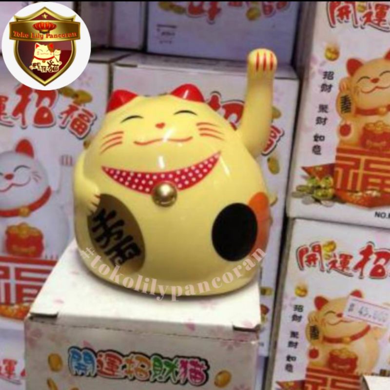 Kucing Hoki Terbaru / Kucing Lambai / Maneki neko baterai / Lucky cat Baterai