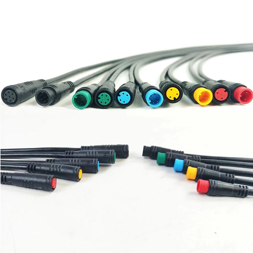 Lanfy Kabel Konektor Ebike Bersepeda Tahan Air Untuk E-Bike Female Male Cables 2-3 4 5 6 Pin Base Connector Julet Basic Cable