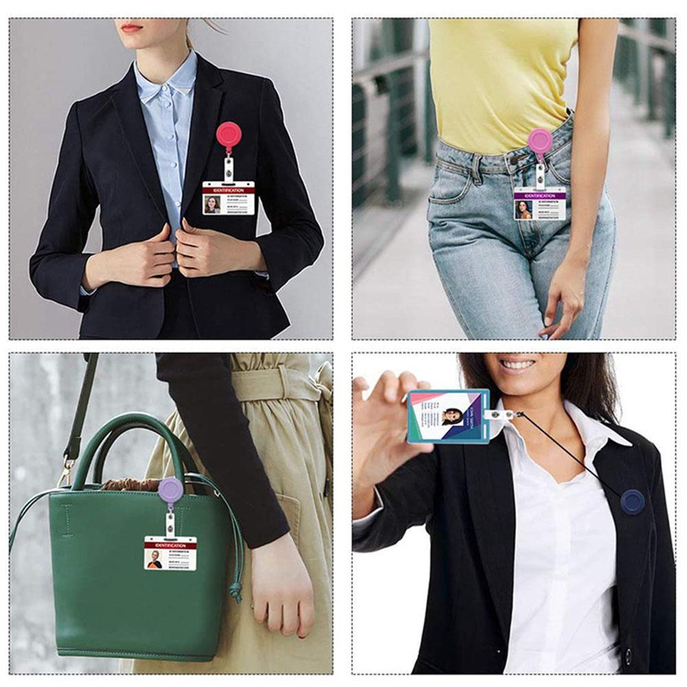 Lanfy Gulungan Lencana Ditarik Fashion360° Rotasi Alat Kantor Perawat Dokter Pameran Pull Buckle
