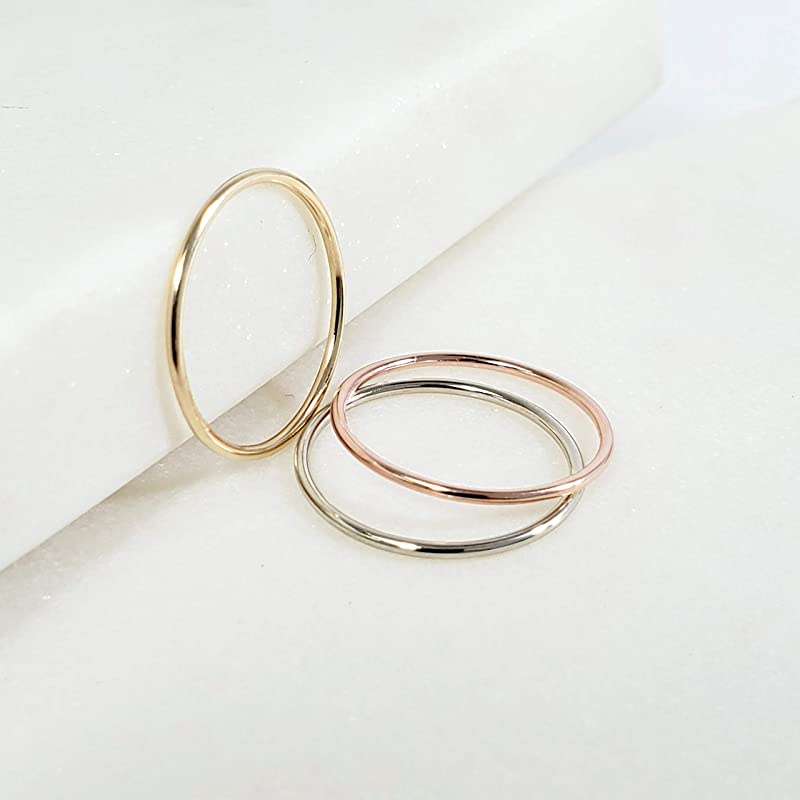 Cincin Emas Stack KPOP Style 8K 375 - SDW Gold -