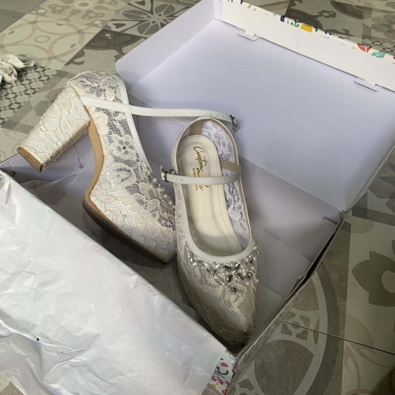 preloved sepatu wedding