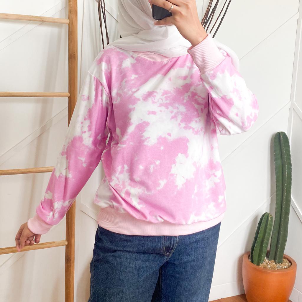 SWEATER TIEDYE - sweater murah / sweater wanita / tiedye sweater / tidye / sweater