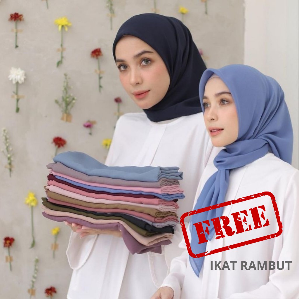 Daily hijab Bella square 115x115 | bela kerudung | potton | jilbab hijab segi empat