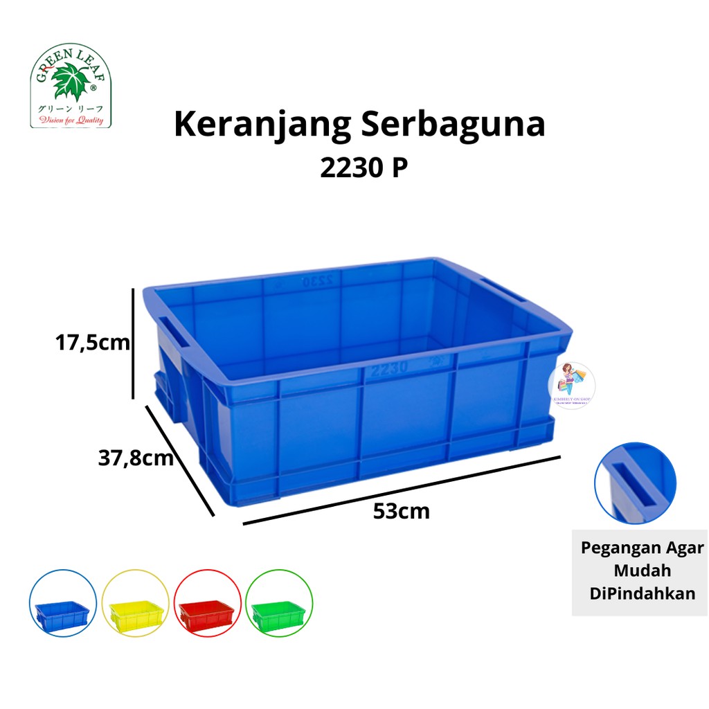 Keranjang Container Industri 2230 P Green Leaf
