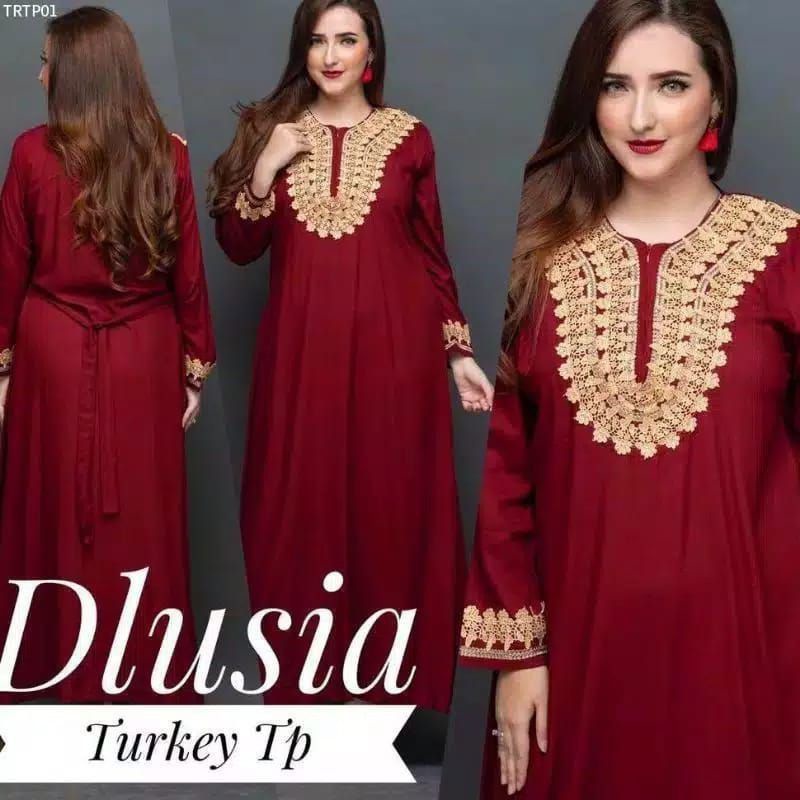 DASTER ARAB DLUSIA TURKEY TP | SANTUNG SUPER GRADE A | RESLETING DEPAN-Marron