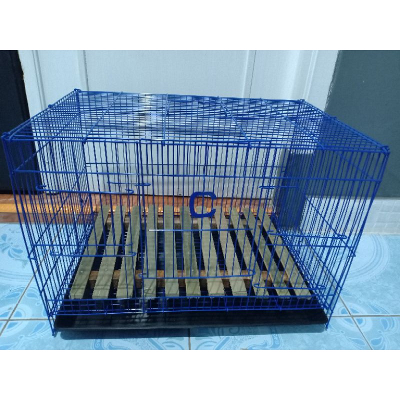 kandang besi lipat 45x30x35 kandang burung kucing kelinci marmut-2