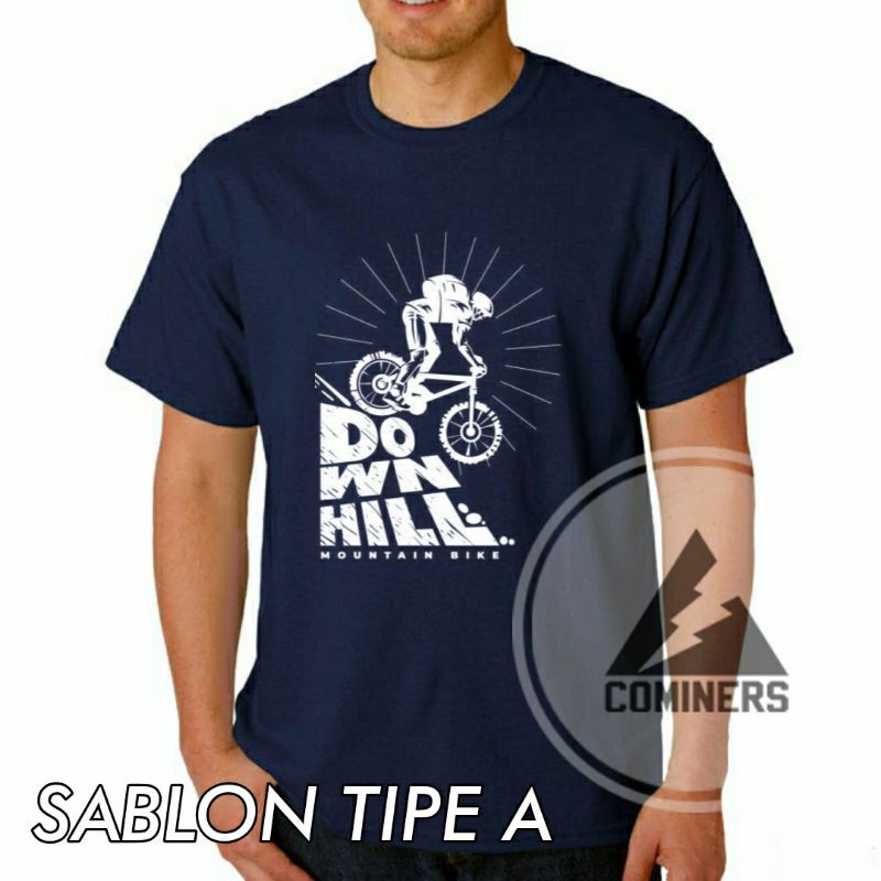 Kaos Sepeda Downhill / Kaos Komunitas Sepeda / Kaos Sepeda