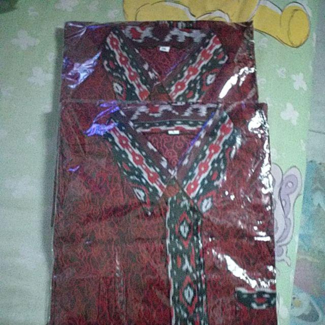 Batik Tunik Shibori Jumputan Terbaru Size S-3l / Hrb026 Yelbor Navbor / Biru Putih / Original..