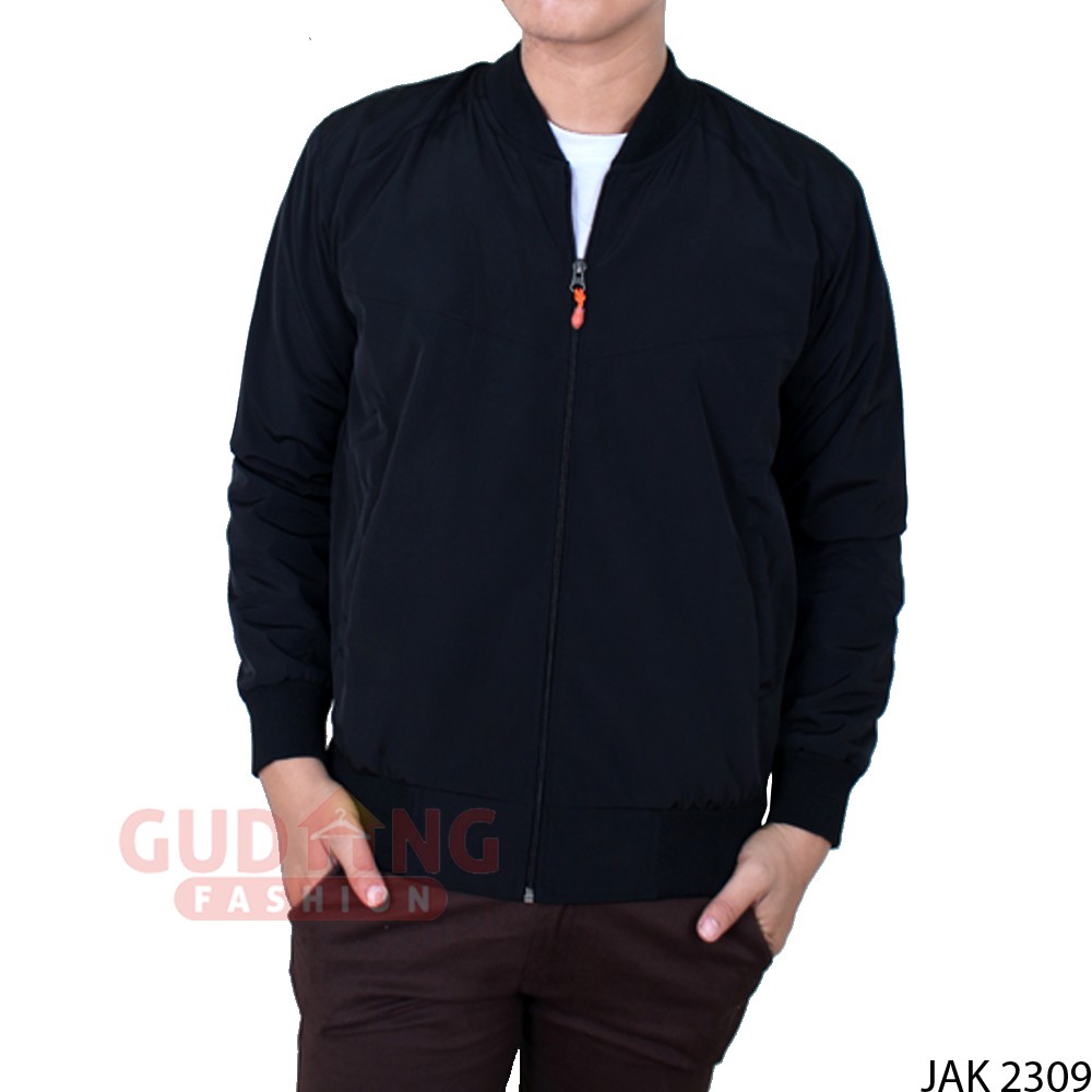 Jaket Parasut Mayer Polos Kerah Baseball - JAK 2309