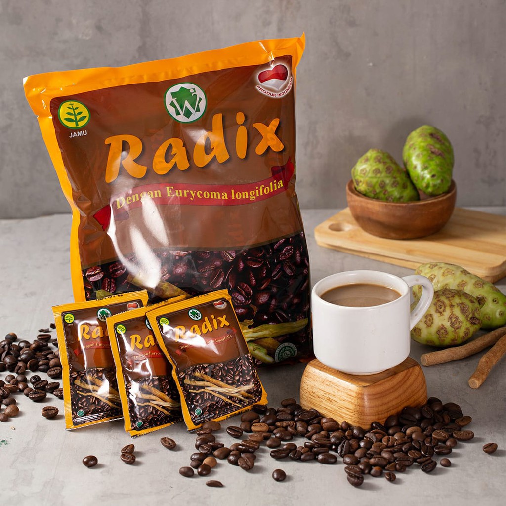 

ORIGINAL Kopi Radix Wahida Isi 10 Sachet / 1 Renceng BPOM & HALAL MUI tup