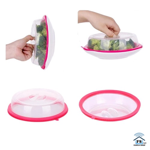 Tudung Saji Penutup Piring Makanan Penutup Mangkok Plastik BeningTransaparan