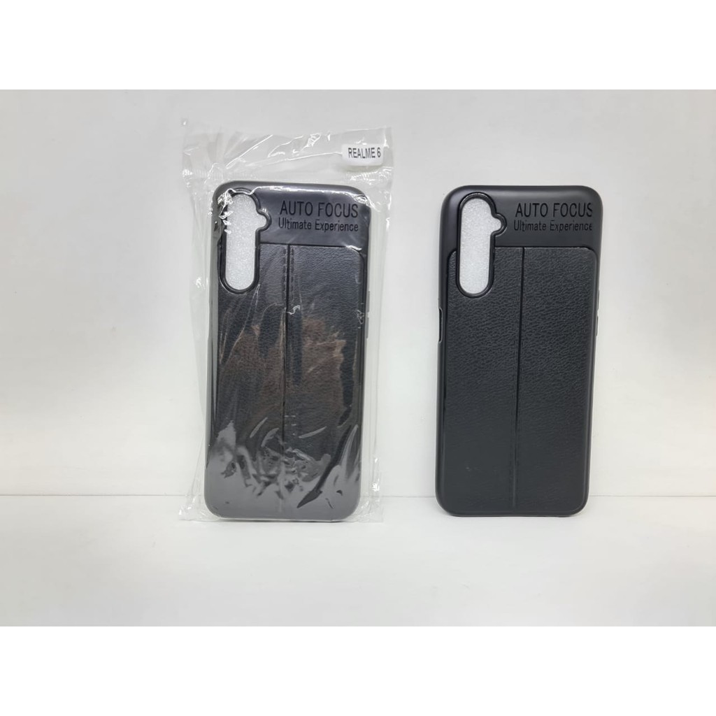 Auto Fokus Realme 6 6.5 inchi Leather Soft Case REALME 6 AUTOFOCUS Motif Kulit Jeruk