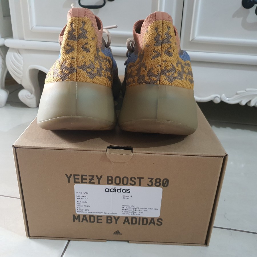 Original Adidas Yeezy Boost 380 BLUE OAT BNIB US 10 44 Sepatu Sneakers Original 100%