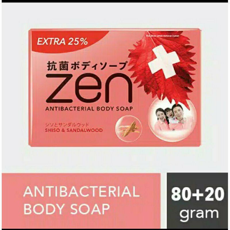 Zen Sabun Batang Antiseptik Shiso & Sandalwood / Shiso & Sea Salt / Shiso & Sulfur 80gr