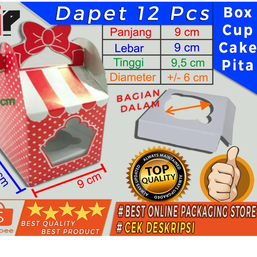 

Produk Istimewa DUS PITA / BOX PITA / DUS CUPCAKE PITA ( MERAH ) TERMURAH isi 12bh