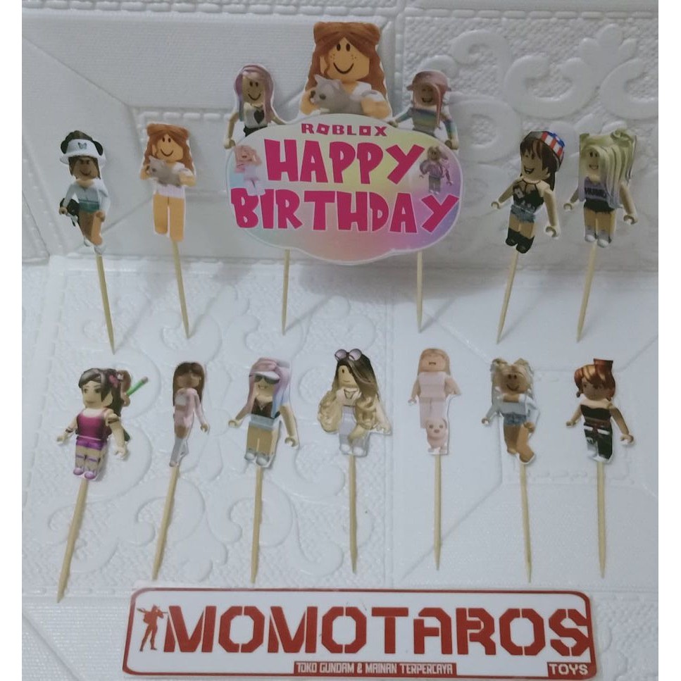 Topper cake Roblox Girl set