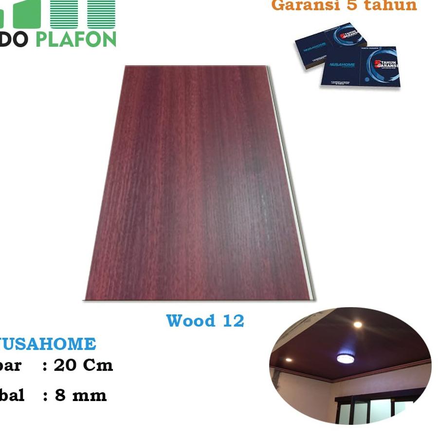 DISKON  8.8 Plafon pvc motif kayu doff nusahome wood 12 [KODE 598]