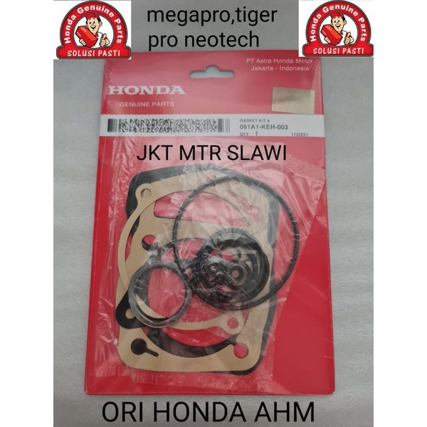 top set gasket set megapro primus, gl pro neoatech , tiger asli Honda