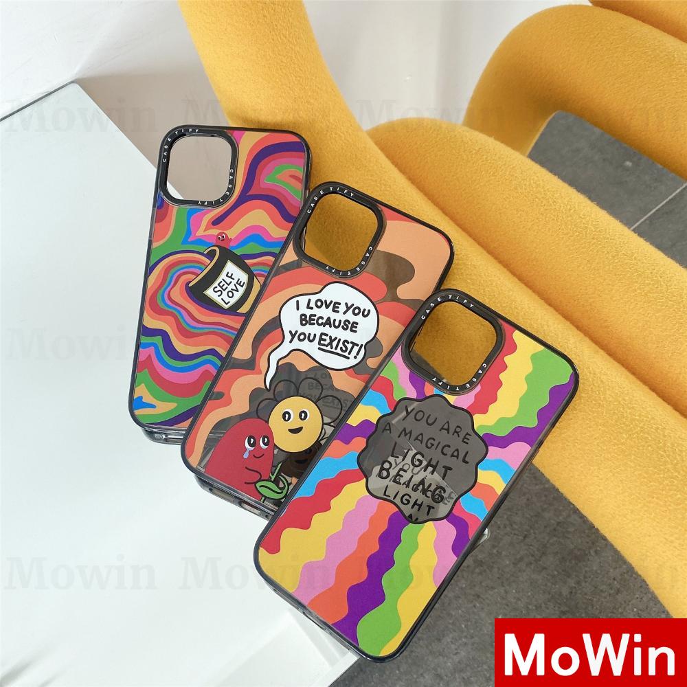 Mowin - iPhone Case Silicone Soft Case Clear Case Black Grey Shockproof Camera Frame Rainbow For iPhone 12 Pro Max iPhone 11 iPhone 7 8 Plus Pro X XS Max mini SE2020 7 8 11 iphone Xr 8plus 7plus 12 MAX