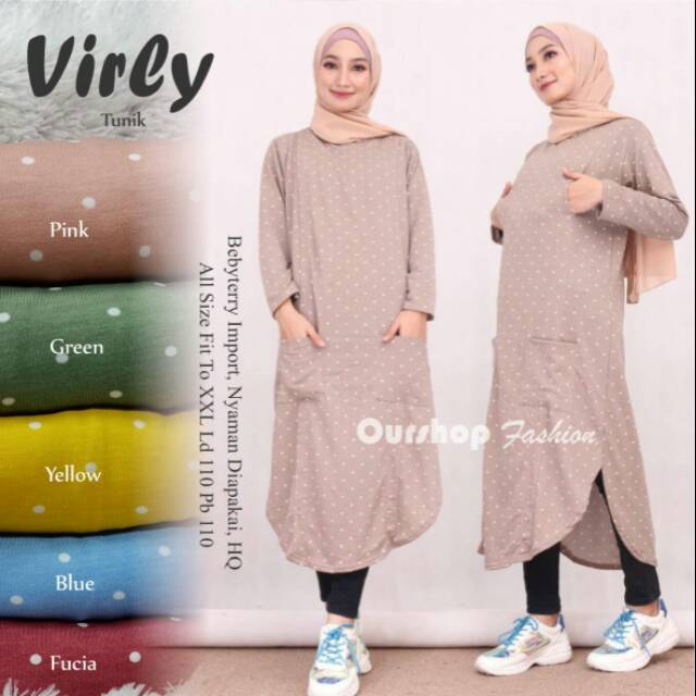 VIRLY TUNIK ORI OURSHOP FASHION