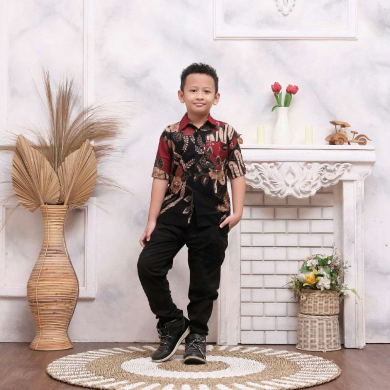 SET BAJU BATIK SARIMBIT GAMIS COUPEL SARIMBIT SERAGAM KELUARGA ANAK FAMILY SET MODERN PEKALONGAN 2