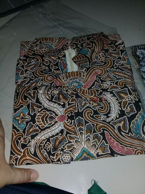 Atasan Batik Ori Shopee Pekalongan Gold Pisang Bali Kenongo Kuning