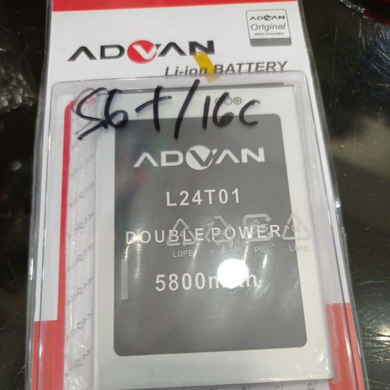 Baterai advan s6+ / i6C L24T01