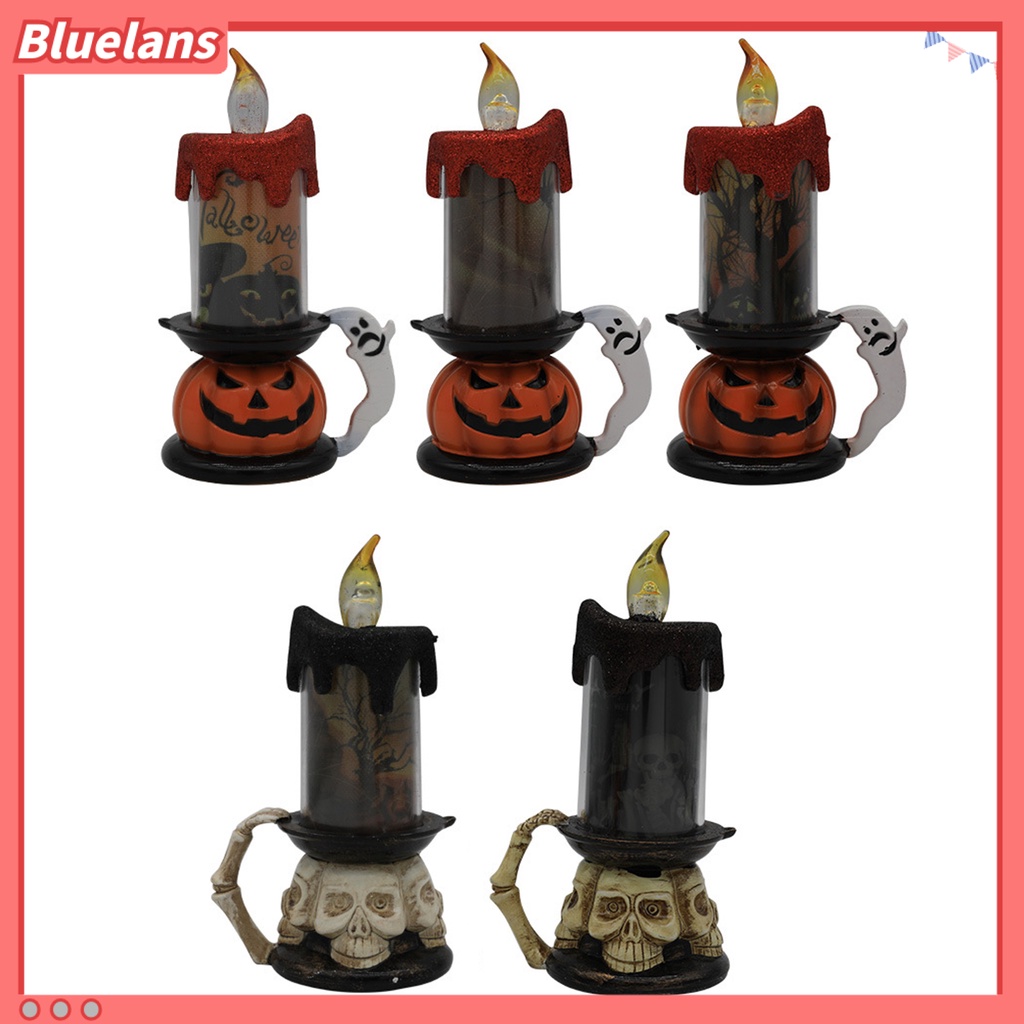 Lampu Lilin LED Elektrik Hemat Energi Tanpa Pemanas Untuk Dekorasi Halloween