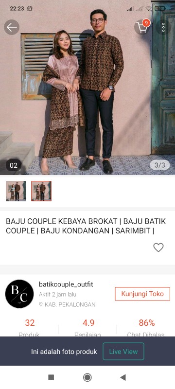 Maura Couple - Sania Ruffle Batik Couple Ori Ndoro Jowi Garansi Termurah Shopee - Couple Sherly