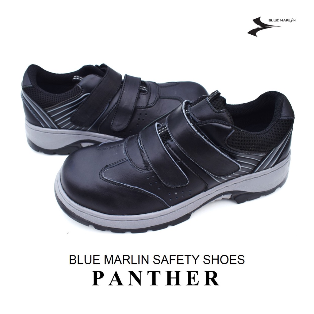 black work shoes with strap