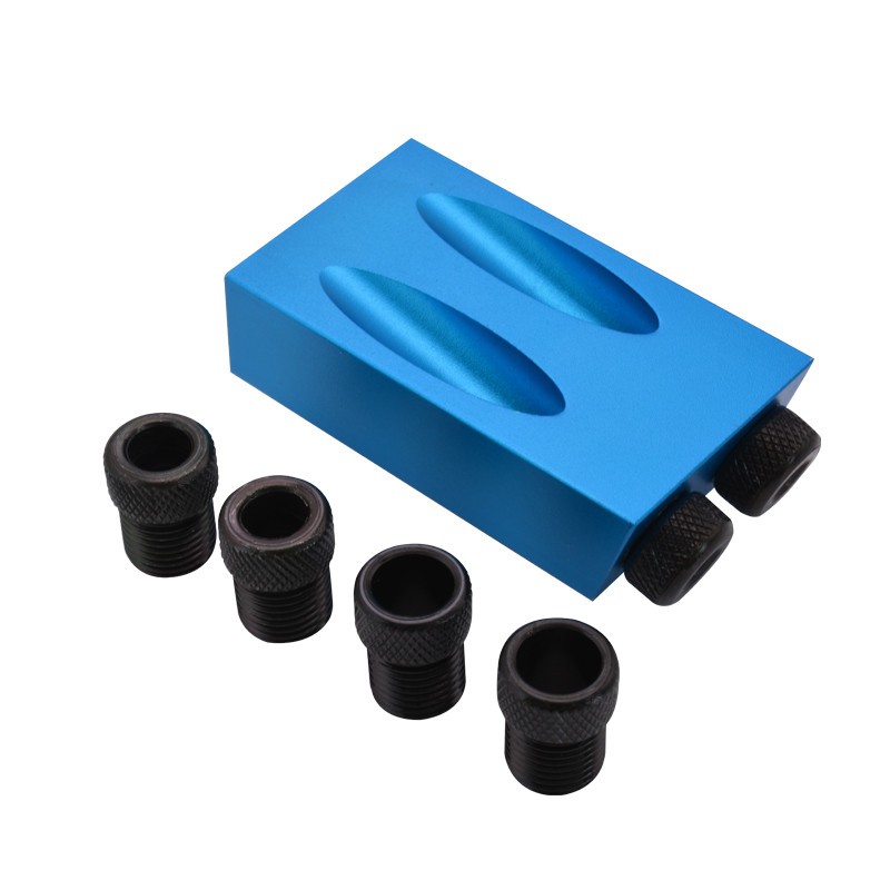 Oblique Hole Drill 15 Degree Angle Locator Bits Hole Jig Woodwork Guide Clamp Locator Set Kit
