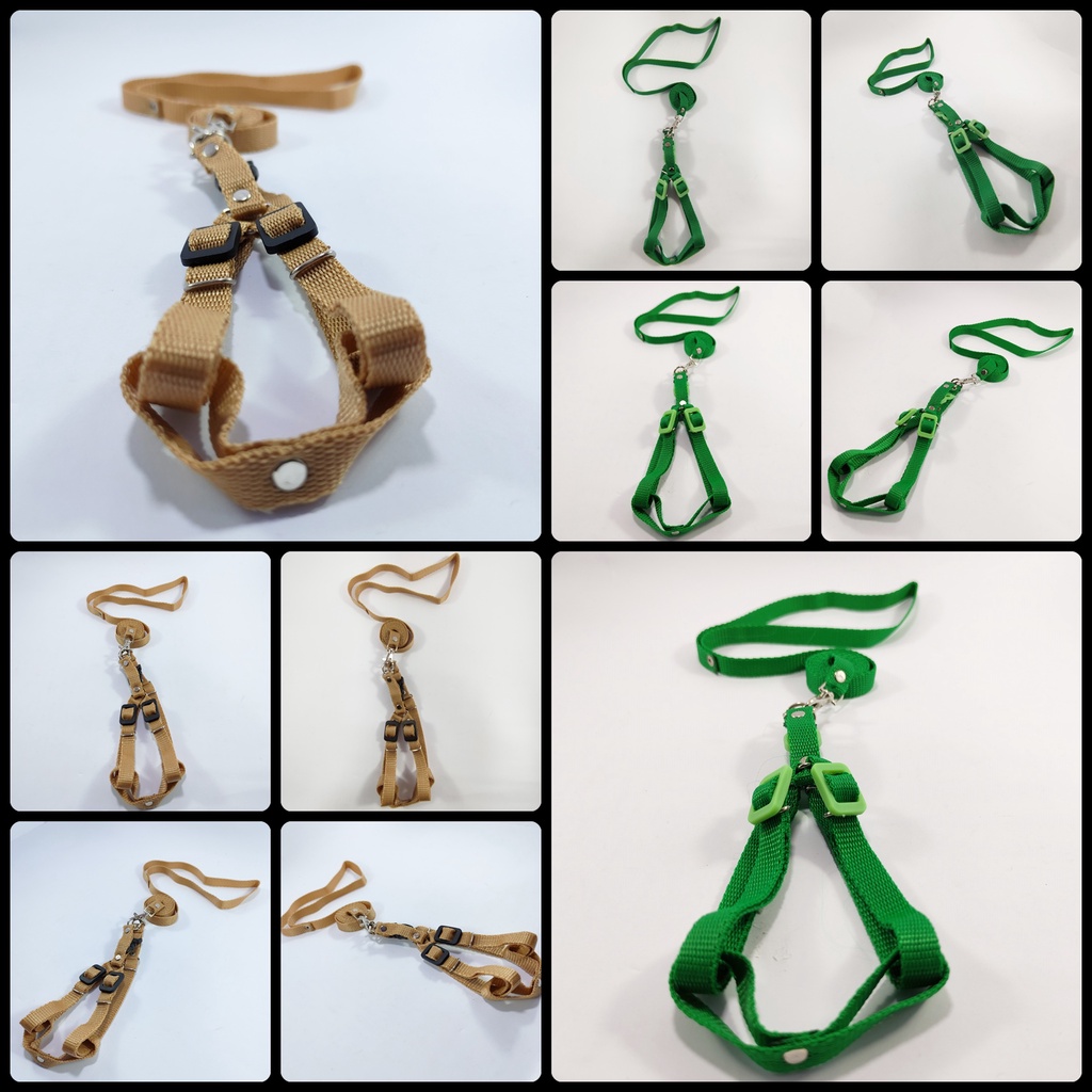 Harness Kucing Motif Polos / Tali Harness Model Y / Harness Kucing / Tali Tuntun Kucing Murah / Aksesoris Kucing Murah