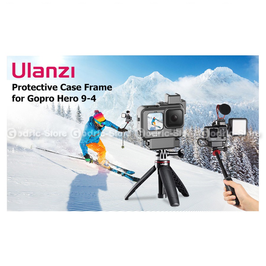 ULANZI G9-4 Case for GoPro Hero 9 10 Vlog Protect Casing Frame Housing