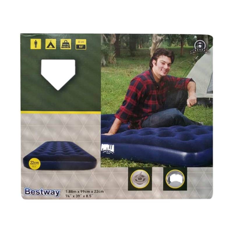 Bestway 67001 Kasur Angin Twin Biru [188cm x 99cm] / Air Bed Twin