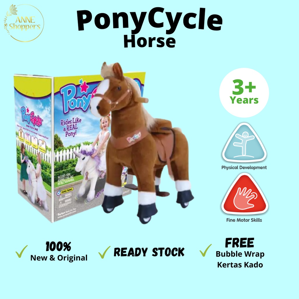 PonyCycle Horse - Brown - Mainan Kuda Kudaan Anak