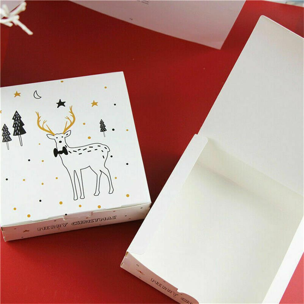 R-FLOWER Kotak Kado Natal Gift For Friend Cookie Box Snowman Printed Merry Christmas