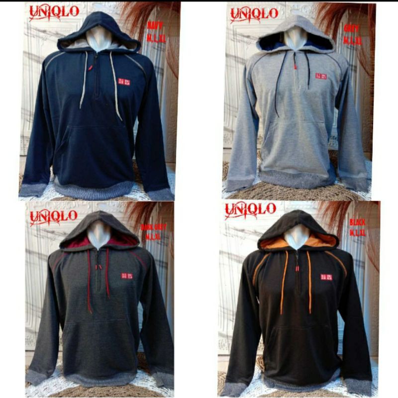 Jaket Hoodie Nevada Hoodie UNIQLO Original Matahari Branded Murah