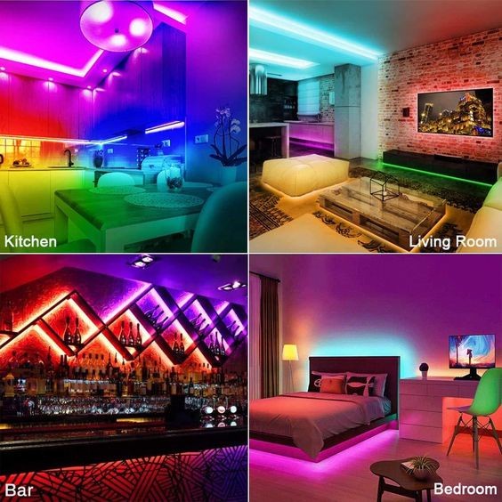 [COD] Lampu Hias RGB Strip light Led Strip RGB 3528 Ip44 Free Adaptor Remote