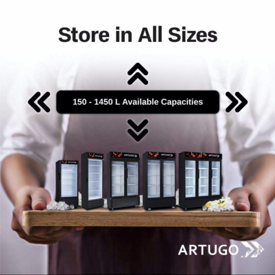 Artugo Showcase Cooler SV 151 No Frost Capacity 150L Warranty 5 Years