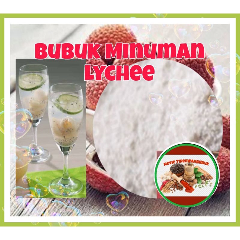 

Bubuk Lychee 50gr Tepung Essen Flavor Ekstrak Lychee