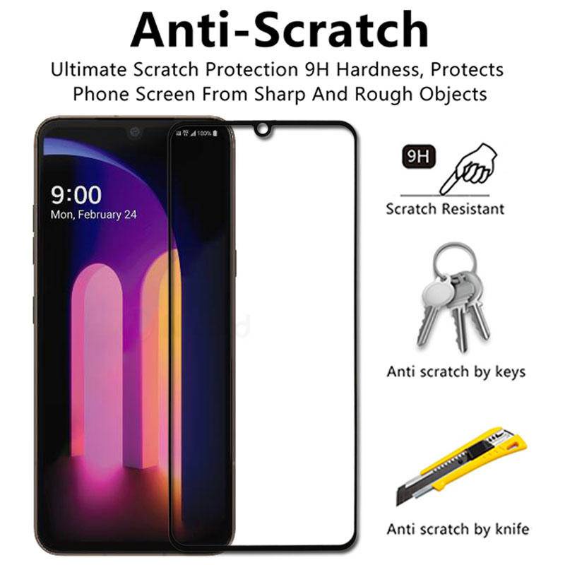 Pelindung Layar Tempered Glass Full Cover Premium Untuk Lg G7 Thinq G7 One Fit Plus Q9 X5
