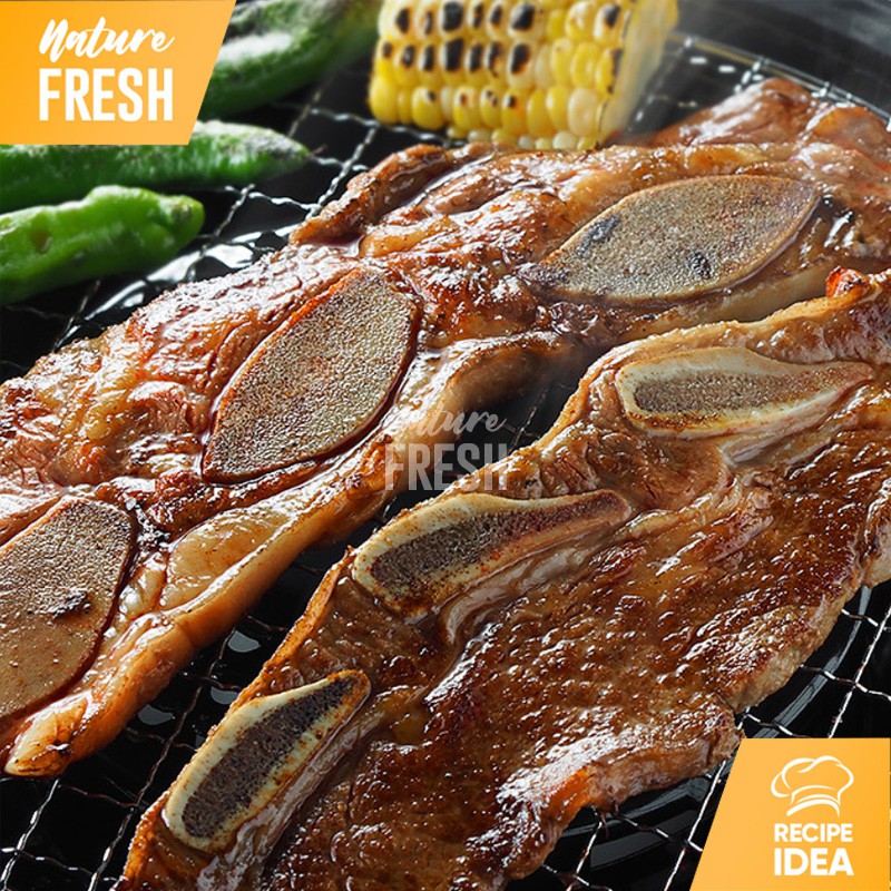 Daging Iga Sapi Lapis AUS Beef Short Ribs Halal - Import Iga Sapi AUS Beef Ribs Galbi Kalbi