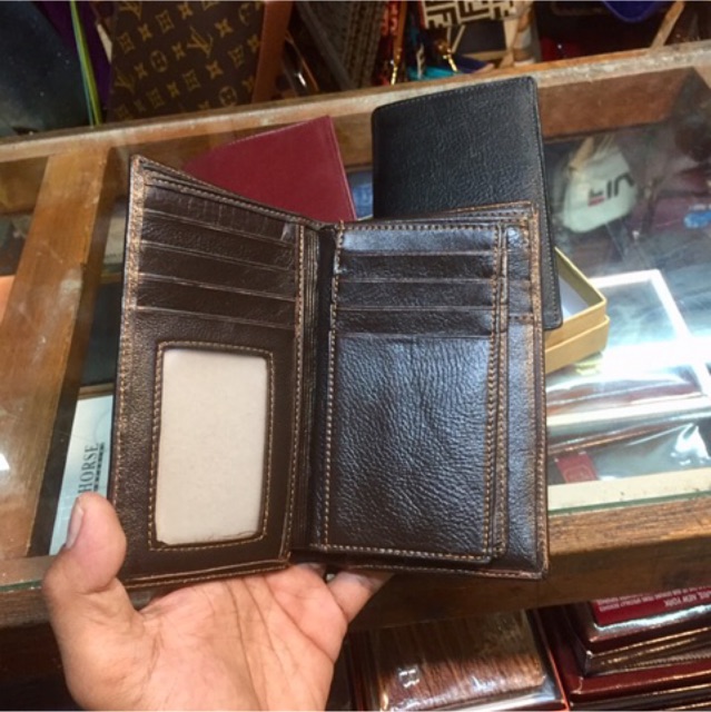 Dompet pria/wanita kulit asli lokal ukuran tanggung 3/4 #dompet #dompetpria #dompetkulit #dompet