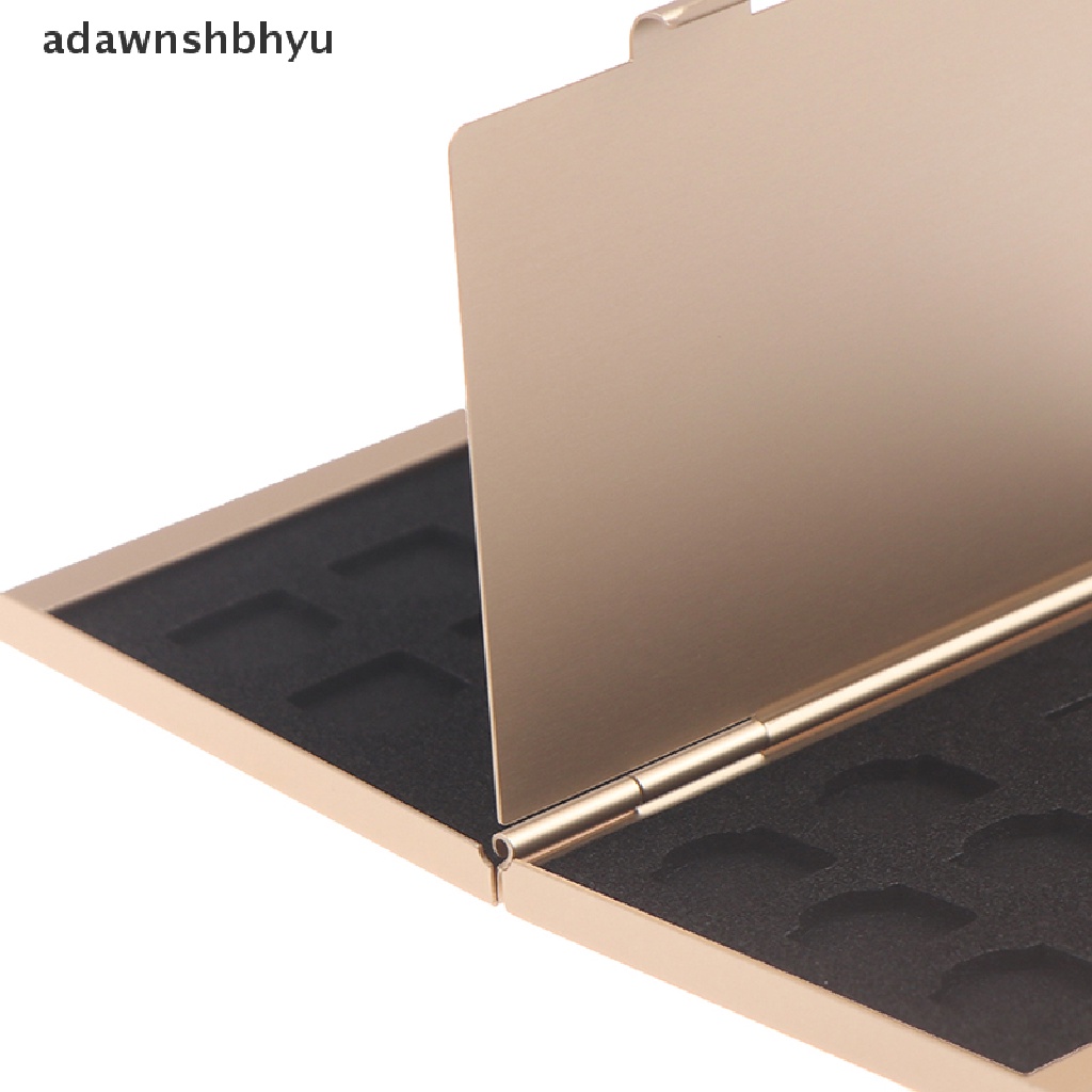 Adawnshbhyu Aluminium Card Box Phone Memory SIM Card Box Kotak Penyimpanan Paket Kartu