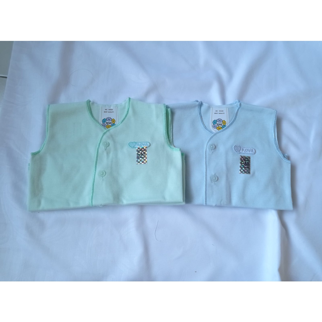 NOVA | baby 4 pcs baju singlet kutung bayi newborn polos warna